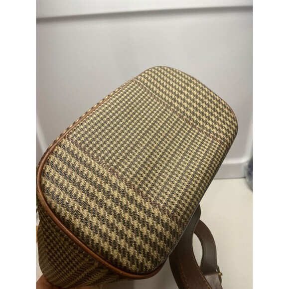 Polo Ralph Lauren Houndstooth Pattern sling bag Pvc Leather Vintage Limited - Picture 12 of 16